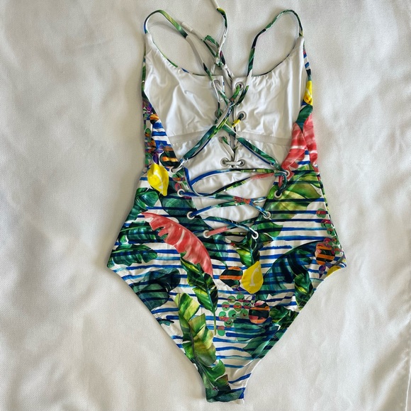 Red Carter Shore Club Juliette Maillot One Piece Swim Size L - Picture 4 of 8